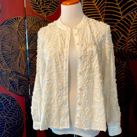 Anthropology Blouse/jacket Xsmall Fits more S/M up to size 36 B hardly worn . - Picture 2 of 12